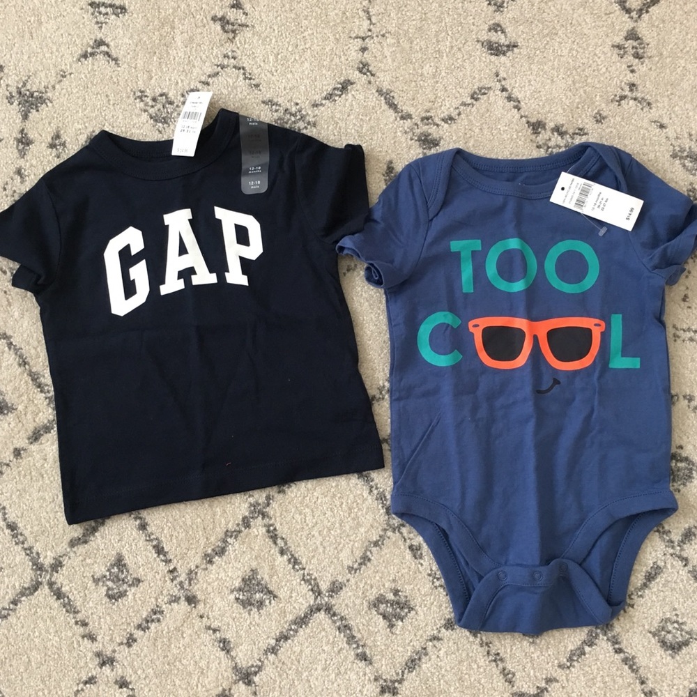 Baby Boy Toddler Two Gap Shirts 12-18 Months